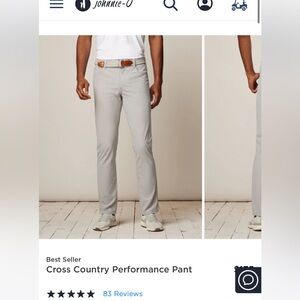 Johnnie O cross country prep performance pants 34x32